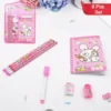Kids' Stationery Kit: Wooden Pencils, Sharpener, Eraser, Diary (8 Pc Set) ( default, Standard ).