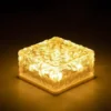 Solar Ice Cube LED Garden Lights Waterproof Outdoor Pathway Decor ( default, Standard ).