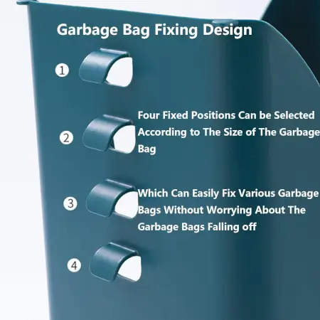 Expandable Trash Can (1 Pc): Plastic, Large Capacity, Kitchen & Bathroom ( default, LARGE ).