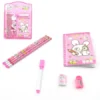 Kids' Stationery Kit: Wooden Pencils, Sharpener, Eraser, Diary (8 Pc Set) ( default, Standard ).