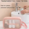 Cosmetic Pouch, Make up Bag for Home & Travel, Toiletry Bag for Cosmetics, Brushes, Accessories Set of 3 Small, Medium & Big - Wash Bag ( default, MEDIUM ).