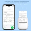 Pocket Mini Printer, Mobile Phone Bluetooth Connection Wireless Mini Thermal Printer with Android or iOS APP for Pictures, Portable Smart Printer, Contains 1 Rolls Thermal Paper.