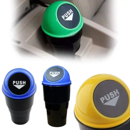 Car Dustbin / Mini Car Trash Bin / Car Ashtray ( default, Standard ).