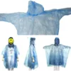 Disposable Raincoat for Kids with Hood and Attachable Round Case, Clear Plastic Raincoats for Emergency, Girls, Boys Disposable Emergency Ball Raincoat For Traveling and Outdoor Activities.