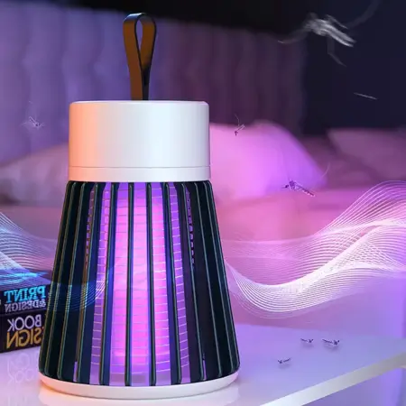 Mosquito Killer Machine Mosquito Killer USB Powered Bug Zapper Mosquito Lamp For Home Electric LED Lamp Mosquito Killer Indoor / Outdoor Mosquito Trap Machine ( red, Standard ).