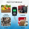 Electronic Portable Fishing Hook Type Digital LED Screen Luggage Weighing Scale, 50 kg/110 Lb (Black) ( default, Standard )
