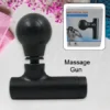 Black Mini Pocket Size Massager, Full Body Massager, Cordless One Button Operation for Body Pain & Relaxation ( black, Standard ).
