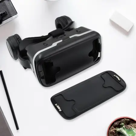 3D /  HD VR Glasses Virtual Reality Goggles Headset for iOS for Android Smartphone  VR Goggles-For 3D VR Movies Video Games with Headphones (1 Pc) ( default, Standard ).