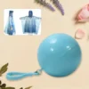 Disposable Raincoat for Kids with Hood and Attachable Round Case, Clear Plastic Raincoats for Emergency, Girls, Boys Disposable Emergency Ball Raincoat For Traveling and Outdoor Activities.