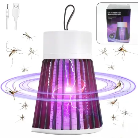 Mosquito Killer Machine Mosquito Killer USB Powered Bug Zapper Mosquito Lamp For Home Electric LED Lamp Mosquito Killer Indoor / Outdoor Mosquito Trap Machine ( red, Standard ).