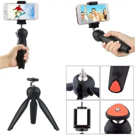 Universal Mini Tripod Gimbal for Smartphones and Cameras Compact, Lightweight, and Adjustable ( default, Standard ).