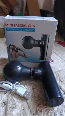 Black Mini Pocket Size Massager, Full Body Massager, Cordless One Button Operation for Body Pain & Relaxation ( black, Standard ).
