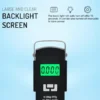 Electronic Portable Fishing Hook Type Digital LED Screen Luggage Weighing Scale, 50 kg/110 Lb (Black) ( default, Standard )