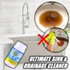Powerful Sink and Drain Cleaner, Portable Powder Cleaning Tool Super Clog Remover Chemical Powder Agent for Kitchen Toilet Pipe Dredging (110 Gm) ( red, Standard ).