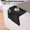Sofa Arm Rest Hanging Storage Bag, Storage Bag for Sofa Ideal for Sorting Magazines iPad Books (Black) ( black, Standard ).