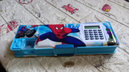 Cartoon Multi-functional Geometry Box with Calculator & Double Sharpener ( default, Standard ).