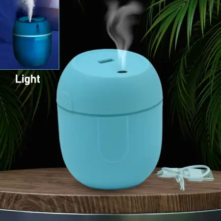 Portable Lighting Mini Humidifier, USB Personal Desktop Air Humidifier for Baby Bedroom Travel Office Home with Light, Cool Mist Humidifier, Essential Oil Diffusers, Cool Mist Humidifiers (25