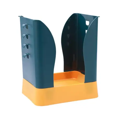 Expandable Trash Can (1 Pc): Plastic, Large Capacity, Kitchen & Bathroom ( default, LARGE ).