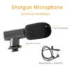 Vlogging Kit for Video Making with Mic Mini Tripod Stand, LED Light & Phone Holder Clip for Making Videos ( default, Standard ).
