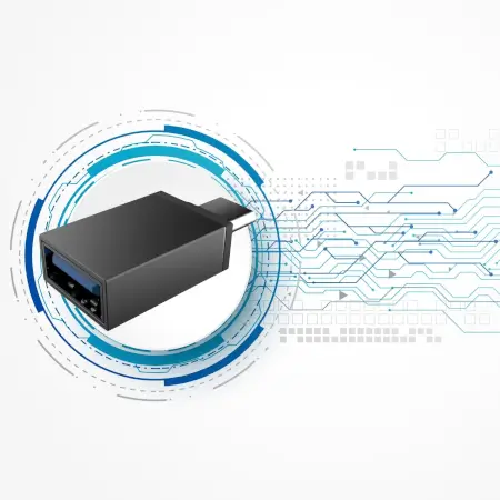 Type-C OTG Adapter - Micro USB to USB-C Converter for Data Transfer & Charging ( default, Standard ).