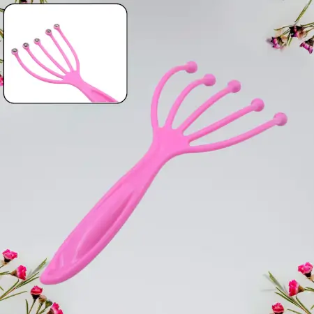Scalp Massager Handheld Portable Head Massager Deep Relax and Pressure Relief in Office Household and Tour & Father s Day and Mother s Day Gifts for Home Relaxation (1 Pc ) ( default, Standar