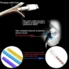 Metallic Finish Cable Spiral Protector / Wire Repair / Pet Cord Protector / Headphone Saver, Cable Wrap / Cover for Mac Charging Cable ( default, Standard ).