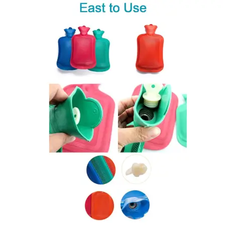 Rubber Hot Water Heating Bag for Pain Relief Relieve Muscular & Joint Pain, Menstrual Cramps ( default, Standard ).